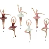 Decoro Da Albero Appendini Ballerine In Plastica Opaca 6Ass