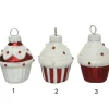 Decoro Da Albero Appendino Cupcake In Vetro