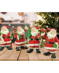Decoro Natalizio Babbo Natale 19 Cm In 4 Varianti