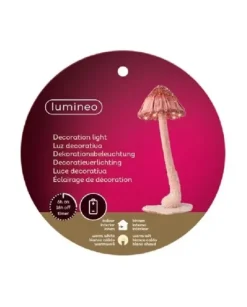 Decoro Per Albero Fungo Luminoso Con Led 30 Cm A Batteria