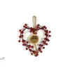 Dietroporta Buon Natale Forma Cuore Con Bacche 19X19 Cm