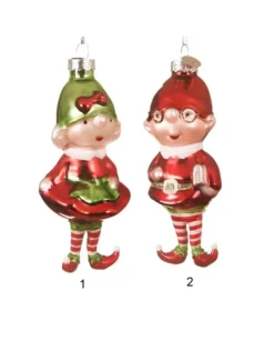 Elfo Glass 2Ass Colore Christmas R