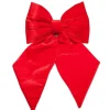 Fiocco Di Velluto Rosso 30X30Cm Per Albero Di Natale E Fuoriporta