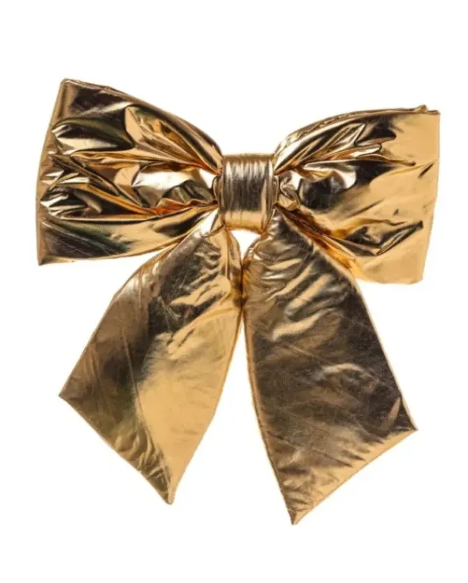 Fiocco 40X40Cm Oro Per Addobbo Natalizio