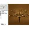 Fiore Luminoso 120Led 40 Rami 34 Cm Luce Bianco Calda Per Interno/Esterno