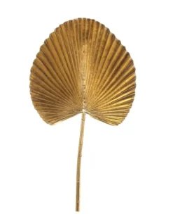 Foglia Fan Palma 53Cm Oro Per Decorazioni Natalizie