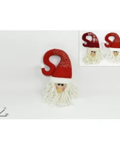 Fuoriporta Dietroporta Babbo Natale In Tessuto Cm 30