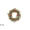 Fuoriporta Innevato Con Bacche Rosse 50 Cm