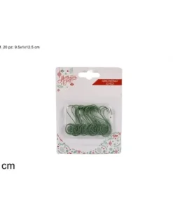 Ganci In Metallo Per Palline Di Natale 20Pz 4Cm
