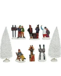 Kit 8 Figure Per Paesaggio, Villaggio,Giostrina