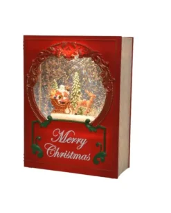 Libro Delle Fiabe Con Sfera Luminosa Ad Acqua Con Luce Calda A Led