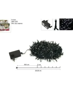 Luci Minilucciole 480 Led In Scatola Uso Interno Per Albero Di Natale 28,95 Mt