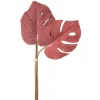 Mazzo 6 Foglie Philo Velvet 57Cm Malva Per Decorazioni Di Natale