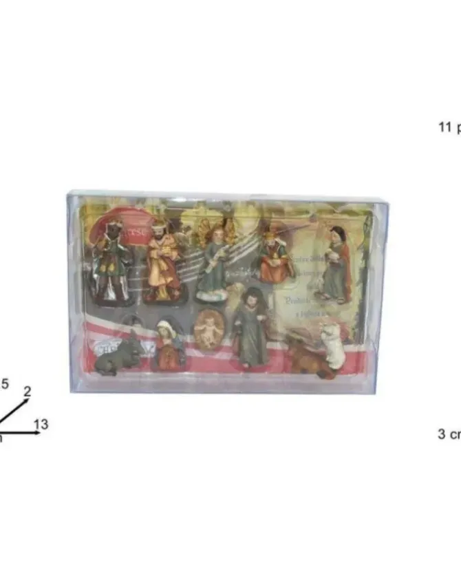 Mini Nativita 11 Pz Cm 3 Per Presepe