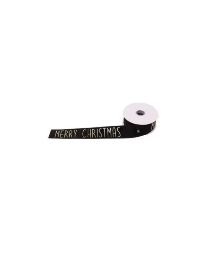 Nastro Merry X'Mas 10Mt X 25Mm Per Addobbi Natalizi