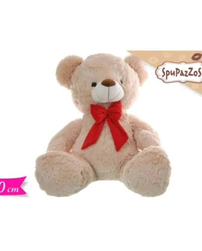 Orso Con Fiocco 60Cm Per Natale