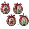 Pallina Decoro Schiaccianoci In 4 Varianti Diametro 8 Cm