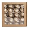 Pallina Di Vetro Lucida Champagne 30Mm Per Albero Di Natale 1Pz