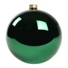Pallina Di Vetro Tinta Unita Verde Lucido 120Mm