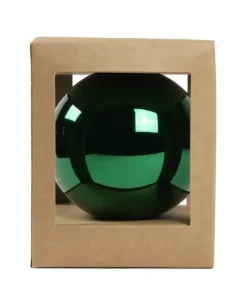 Pallina Di Vetro Tinta Unita Verde Lucido 120Mm