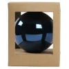 Pallina In Vetro Tinta Unita Blu Lucido 120Mm