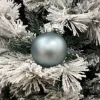 Pallina Sfera Di Vetro Liscia Verde Petrolio Per Albero Di Natale