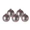Pallina Sfera Di Vetro Liscia 80Mm Glicine Per Albero Di Natale