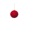 Pallina Sfera Di Vetro Liscia Rossa 80Mm 6Pz Per Albero Di Natale