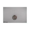 Pallina Sfera Di Vetro O8Cm Effetto Righe Multicolor Per Albero Di Natale 1Pz