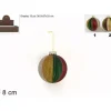 Pallina Sfera Di Vetro O8Cm Multicolor Per Albero Di Natale