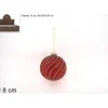 Pallina Sfera Di Vetro Rossa O8Cm Per Albero Di Natale 1 Pz