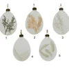 Pallina Sfera In Vetro Decorrata Con Fogliame