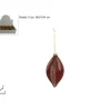 Pallina Sfera In Vetro Ovale 130 Mm Marmorizzata Rossa 1Pz
