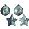 Pallina Sfera Ornamento Da Albero In Vetro 8 Cm