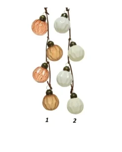 Palline Di Vetro Serie 3 Pezzi Per Albero Di Natale 2Mod