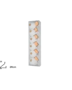 Palline Sfere Bambolina Con Pelliccia Bianca Per Albero Di Natale 6 Cm 6 Pz