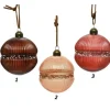 Palline Sfere Di Vetro Decorate Per Albero Di Natale 80Mm 2 Pz