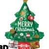 Palloncino Mylar Albero Di Natale 63X86Cm