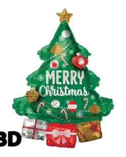 Palloncino Mylar Albero Di Natale 63X86Cm