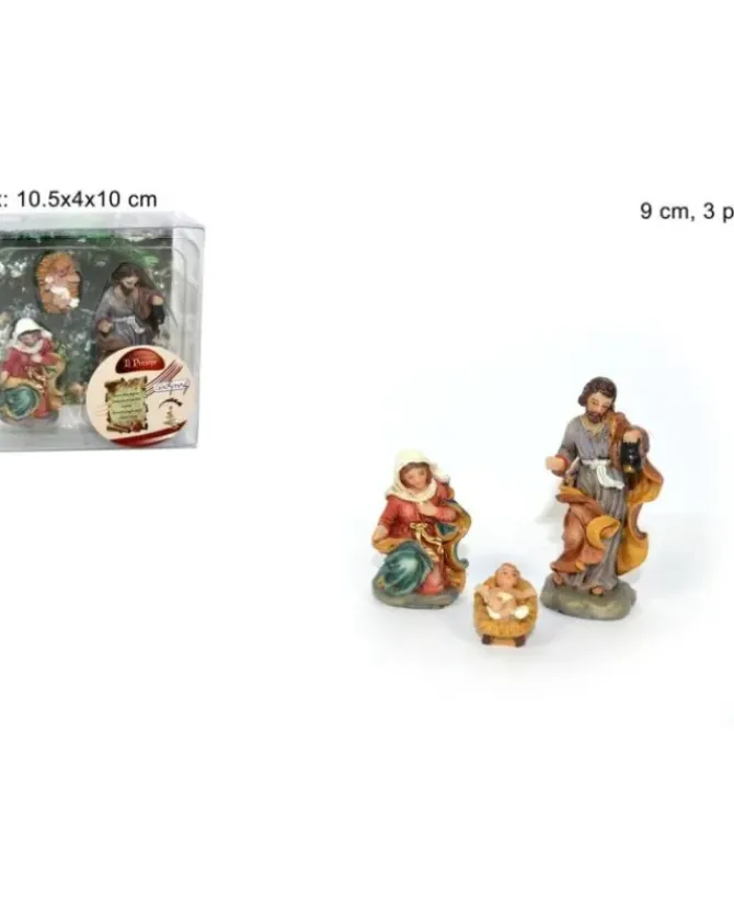 Pastore Statuine Nativita 9 Cm Di Resina Per Presepe