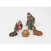 Pastori Statuine Nativita 3,5 Cm Di Resina Per Presepe