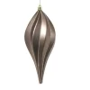 Pendente Di Vetro 20Cm Grigio Per Albero Di Natale