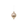 Pendente Tondo Di Vetro 15Cm Rosa Per Albero Di Natale