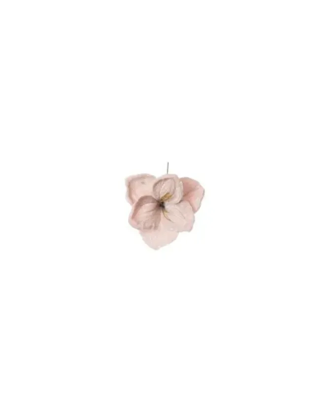 Pick Amaryllis Deluxe Velvet 23Cm Rosa Per Decorazioni Di Natale