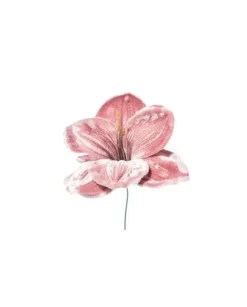 Pick Amaryllis Deluxe Velvet 23Cm Malva Per Decorazioni Di Natale