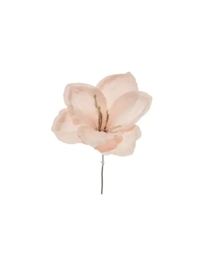 Pick Amaryllis Innevato 23Cm Per Decorazioni Di Natale