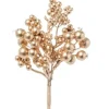 Pick Bacce 20Cm Oro Per Decorazioni Natalizie