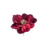 Pick Magnolia Deluxe Velvet 24Cm Burgundy Per Decorazioni Di Natale