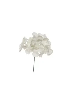 Pick Ortensia Innevata 19Cm Bianca Per Decorazioni Natalizie