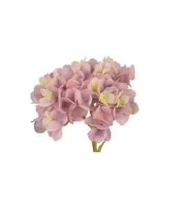 Pick Ortensia Innevata 21Cm Malva Per Decorazioni Di Natale